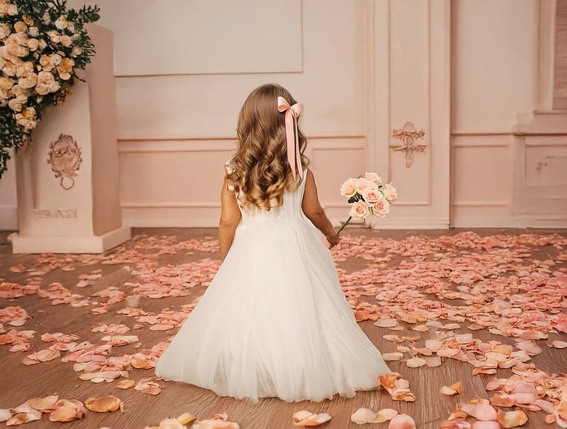 Bride in a modern wedding gown